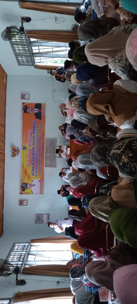PUSKESMAS KOTO BARU Rabu, 9 November 2022  MUSREMBANG di nagari Kambang