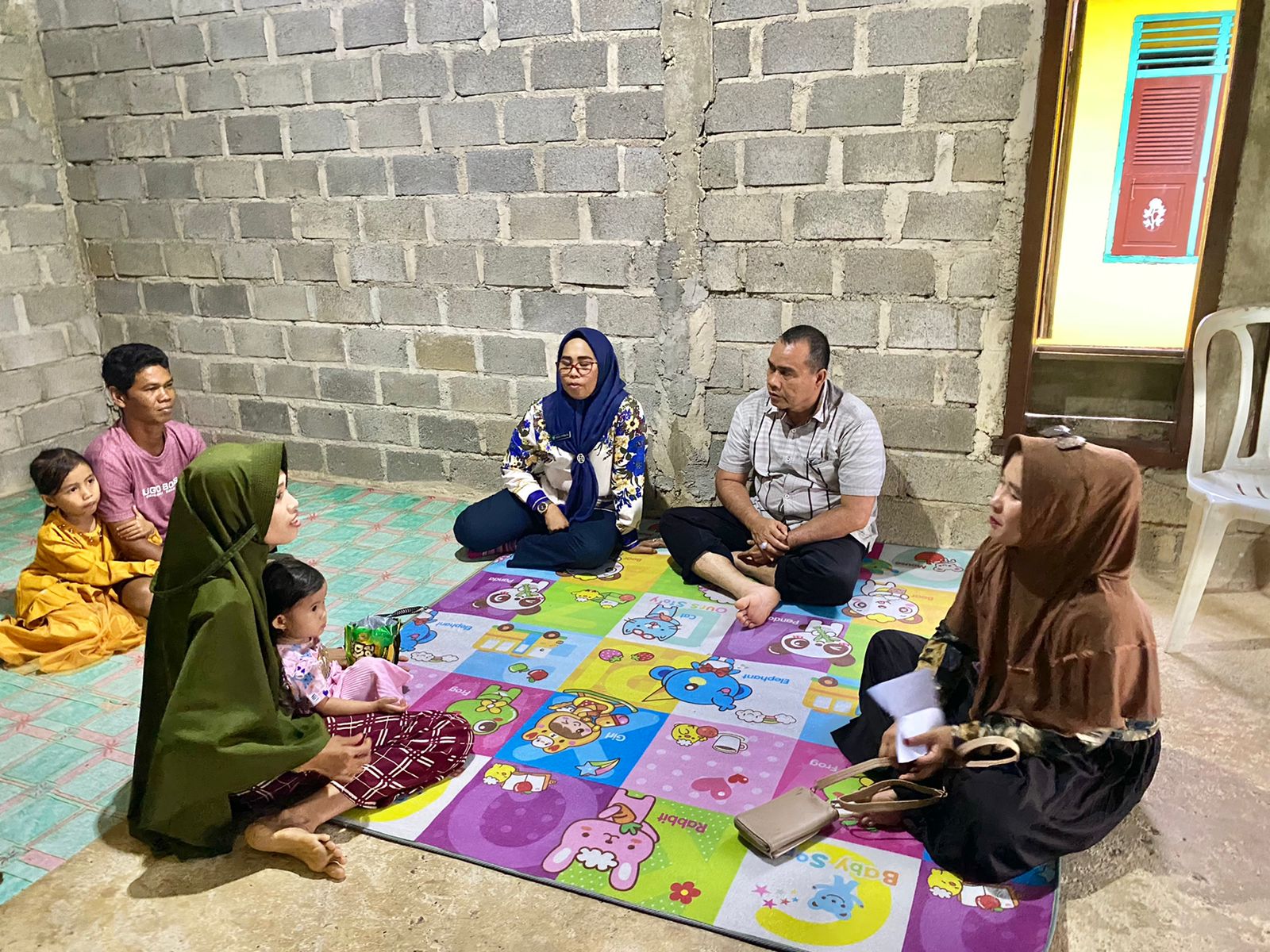 Puskesmas Rahul dampingi Dinas Perikanan dan Pangan Pesisir Selatan Kunjungi Rumah Balita Stunting K