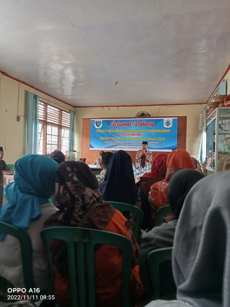 MUSREMBANG NAGARI API-API WILAYAH KERJA PUSKESMAS PASAR BARU       