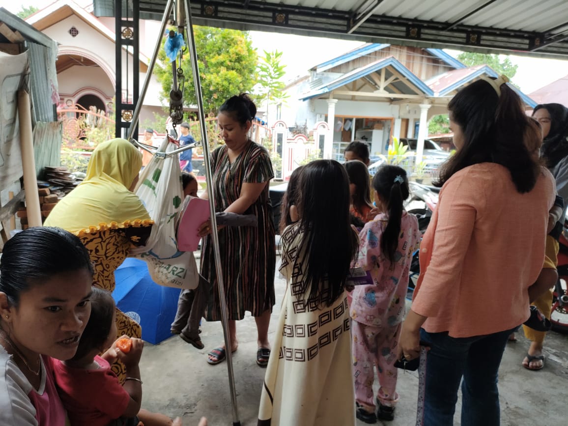 PELAKSANSAN POSYANDU BALITA DI PASAR BARU    