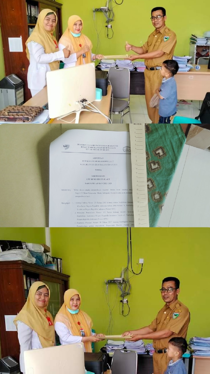 Penguatan kegiatan uks antara puskesmas tanjung makmur dan SD 09 silaut