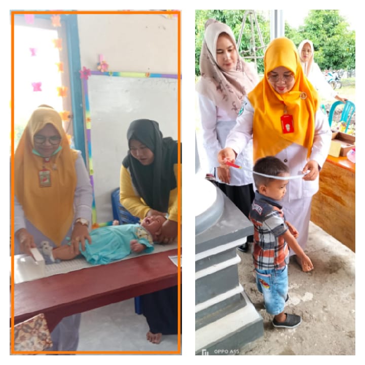 Puskesmas Tj. Makmur melaksanakan  Posyandu rutin setiap bulan dalam rangka mengetahui pertumbuhan d