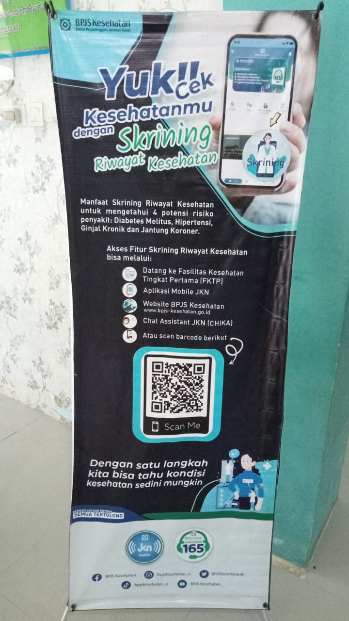 PUSKESMAS PASAR BARU SOSIALISASIKAN  SKRENING KESEHATAN BAGI PESERTA  JKN