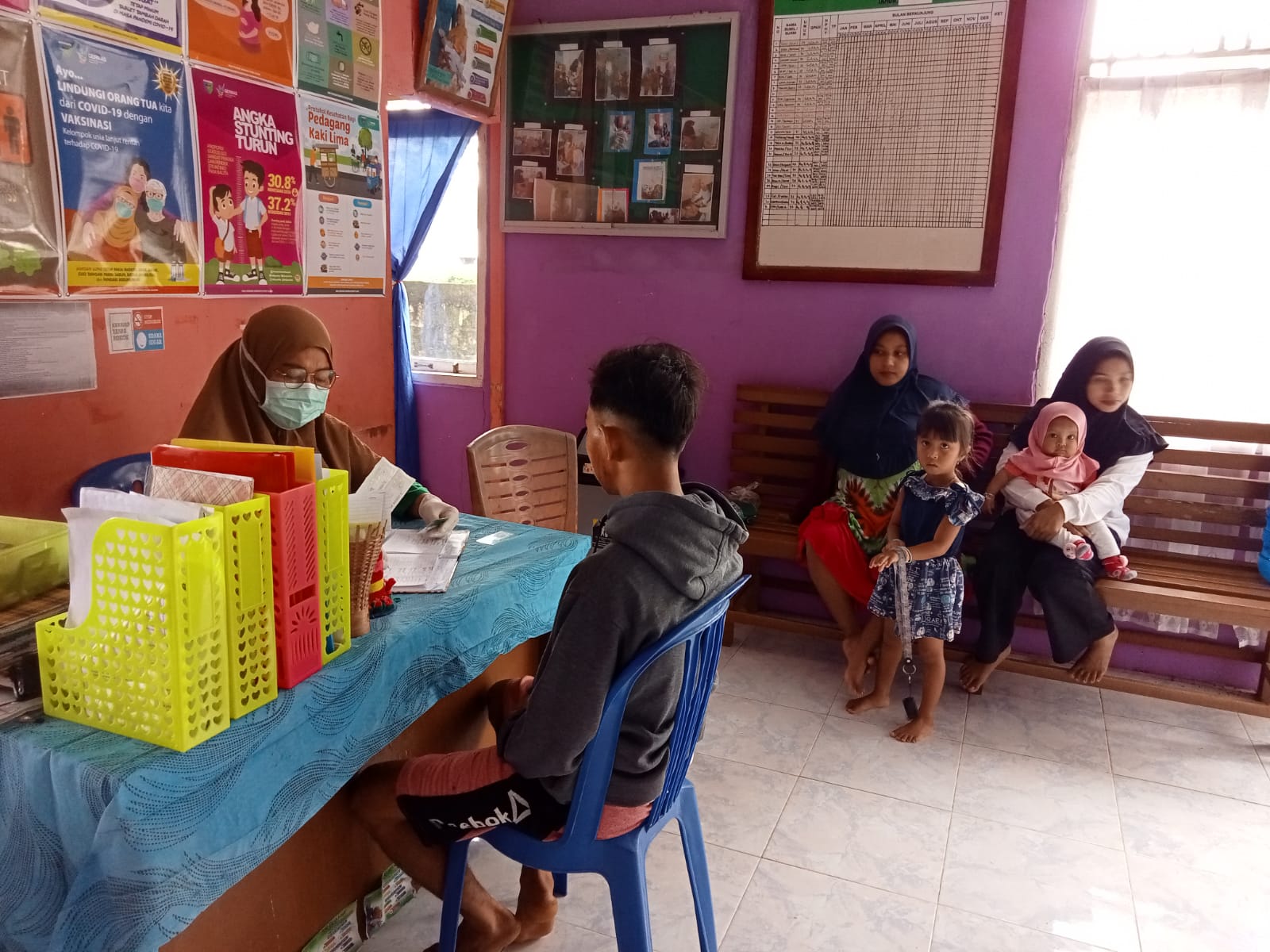 Pelayanan Dasar kesehatan poskesri bukit putus luar Puskesmas Air haji Selasa 15 November 2022