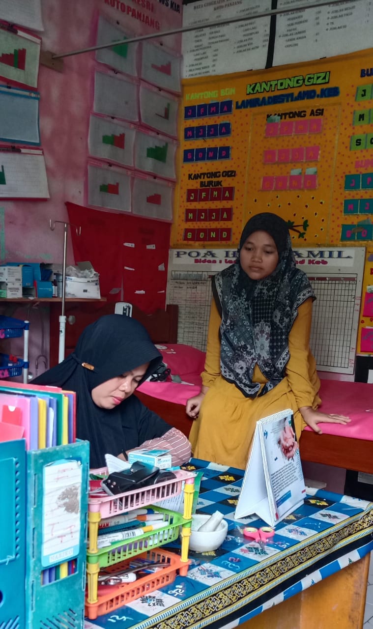 Puskesmas Air haji Poskesri Koto panjang timur  2022   lakukan pelayanan  kesehatan  dasar 