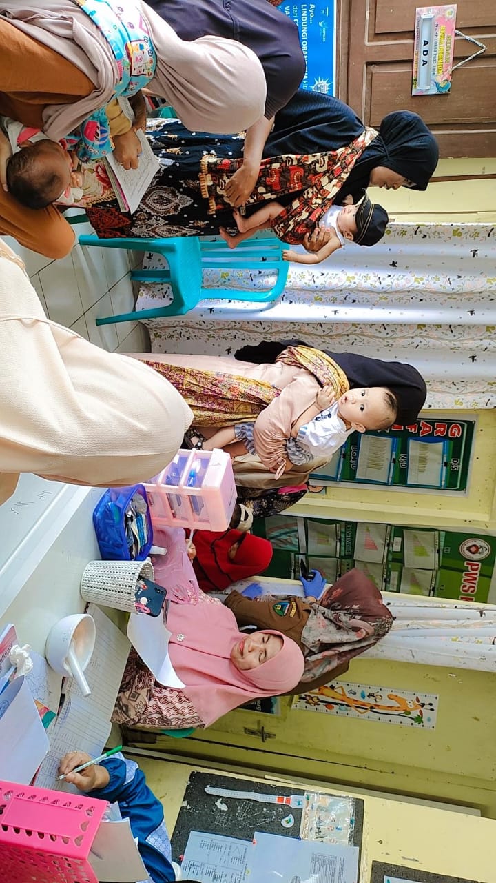 Puskesmas Air Haji Melaksanakan Kegiatan Posyandu Mawar 2 , Selasa Tgl,15 November 2022