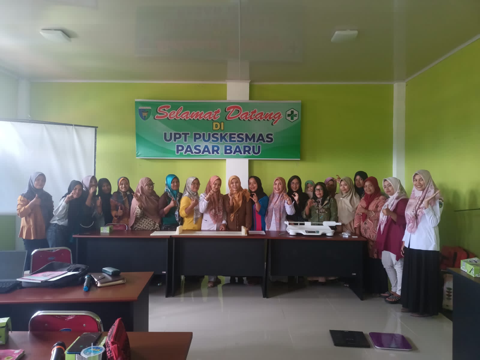 PUSKESMAS PASAR BARU  PERTEMUAN ADVOKASI LINTAS PROGRAM/LINTAS SEKTOR (LP/LS) TERKAIT KEGIATAN PEMAN