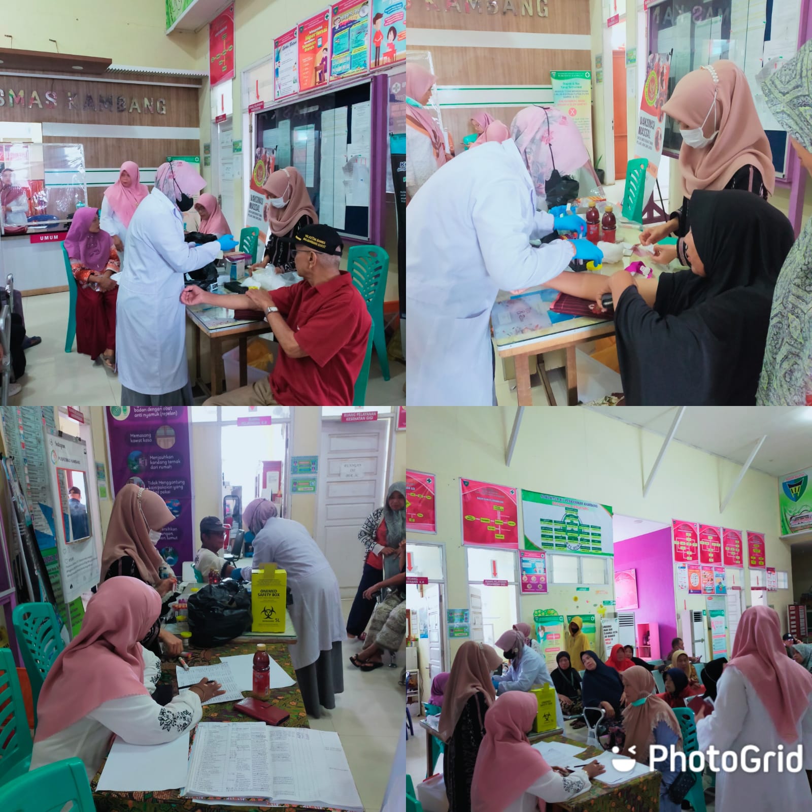 Pembinaan kegiatan Prolanis dan Deteksi dini Faktor resiko PTM yang di laksanakan hari ini di puskes