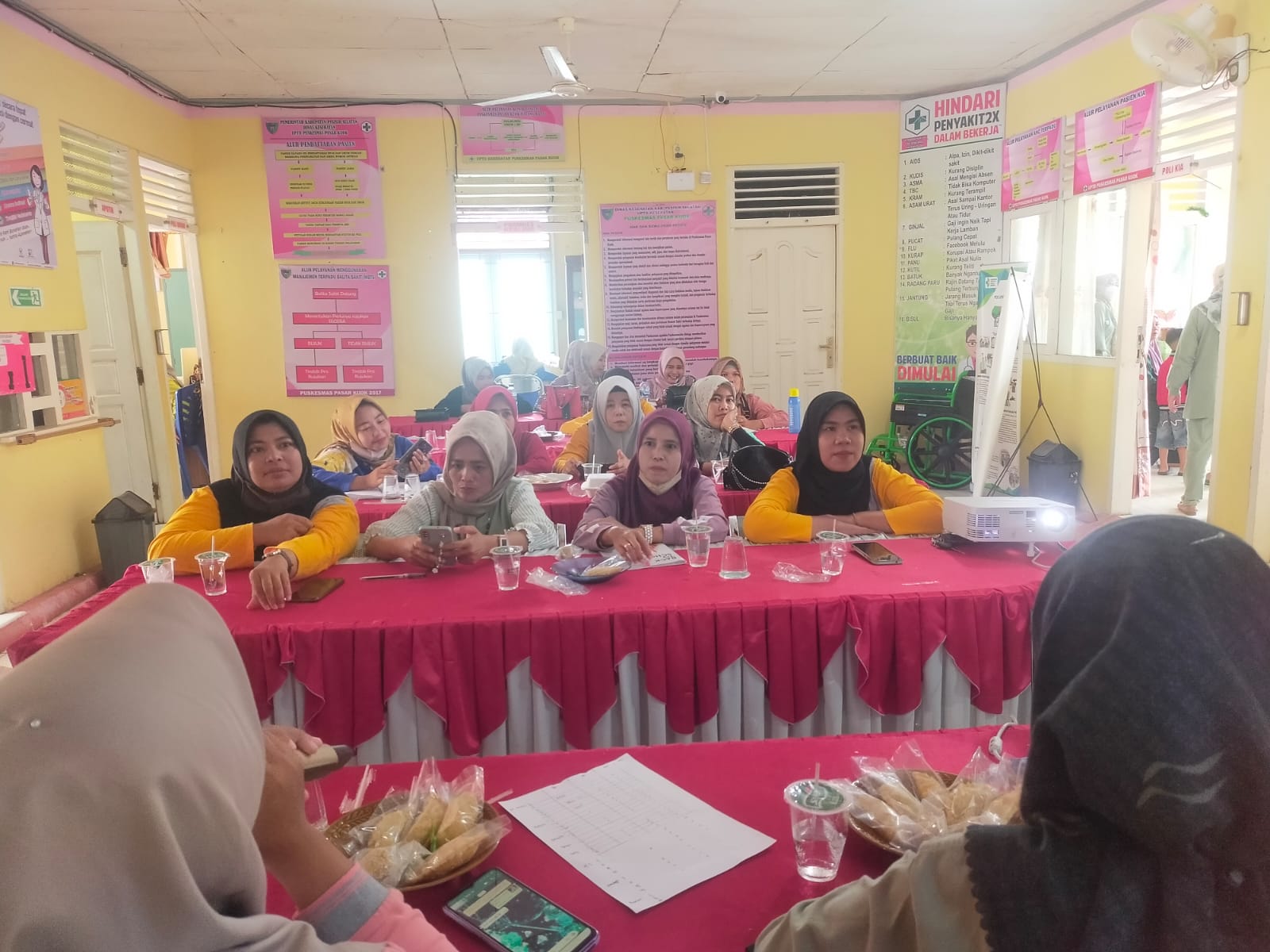 Puskesmas Pasar Kuok.. Pelaksanaan kelas ibu hamil ke 3 di Taluk Kasai