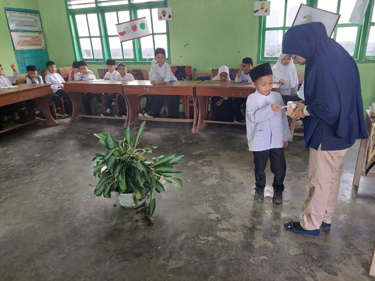 Puskesmas TJ. Beringin laksanakan   Kegiatan UKGS Ke SDN 0518 November 2022  