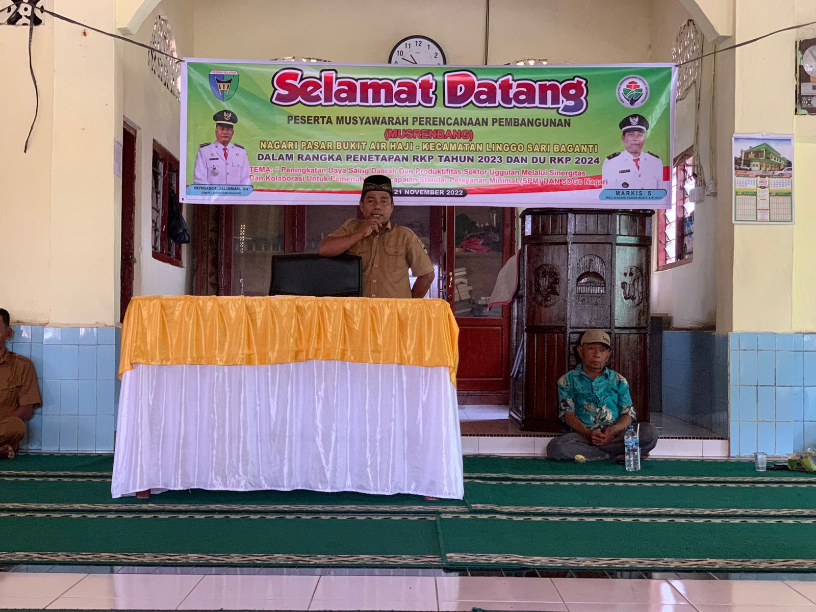 Puskesmas Air haji. Senin, 21 November 2022  Kegiatan : Musrembang di Nagari Pasar Bukit Air Haji
