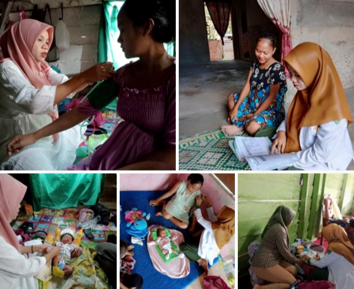 Puskesmas Tanjung Makmur melakukan kegiatan kunjungan rumah Pemeriksaan ibu nifas dan bayi baru lahi