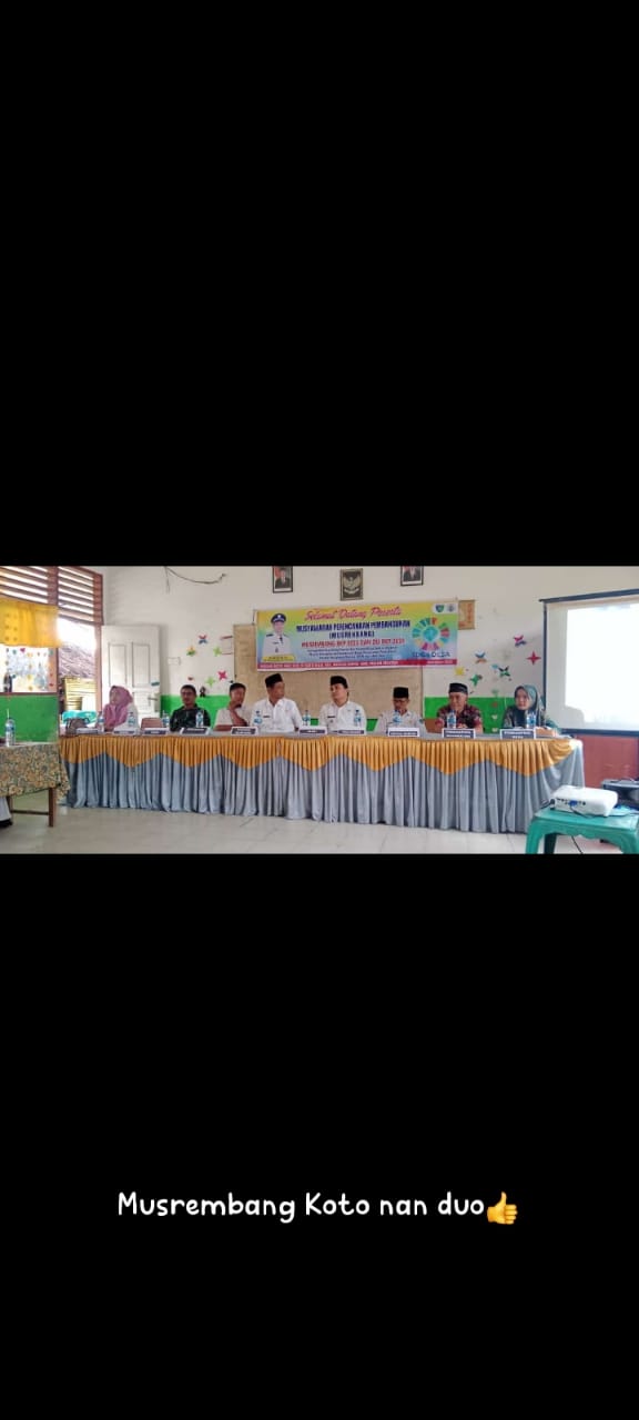 Puskesmas Pasar Kuok hadiri Musrembang (Musyawarah Perencanaan Pembangunan) th anggaran 2023 di Kena