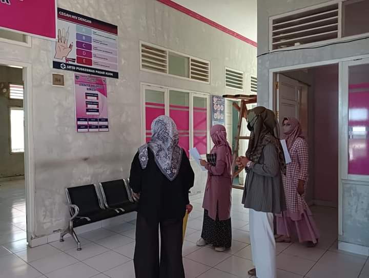 Puskesmas Pasar Kuok menggelar lomba kebersihan ruangan (K3) dalam rangka memeriahkan HKN ke 58 