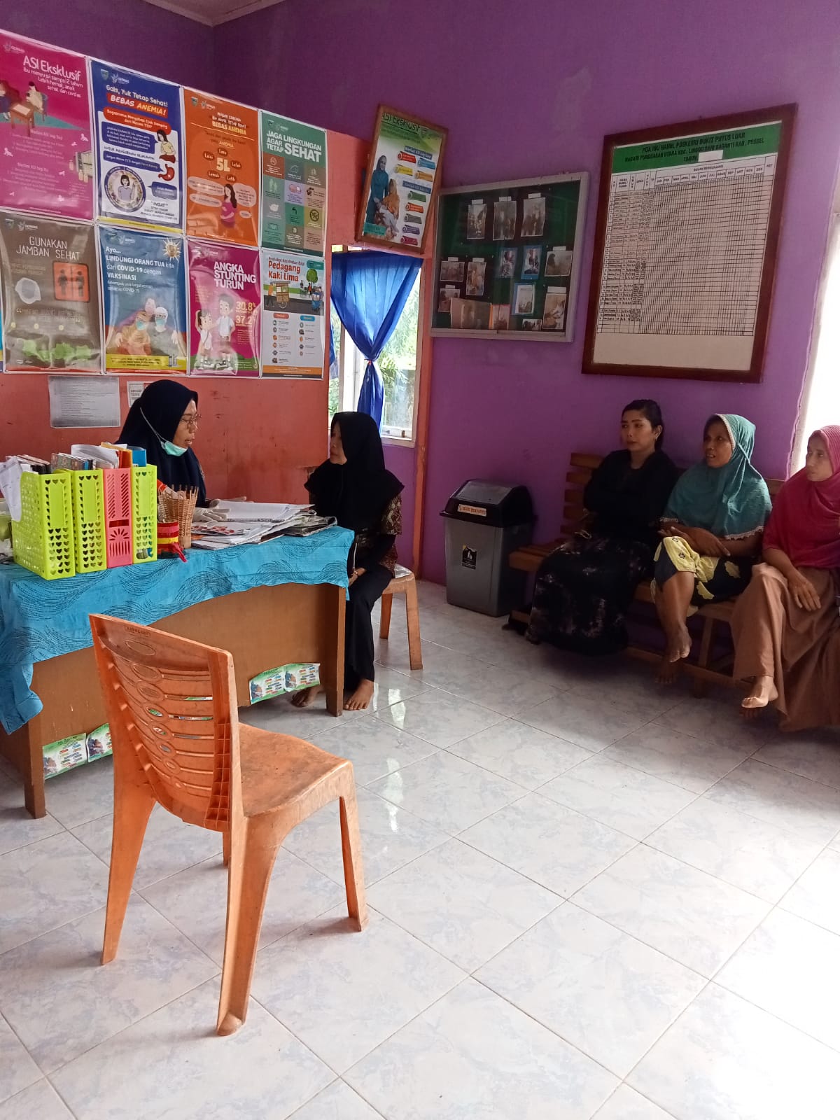 Puskesmas Air Haji Poskesri bukit cubadak Jumat ,02 Desember 2022  lakukan Pemeriksaan kehamilan 