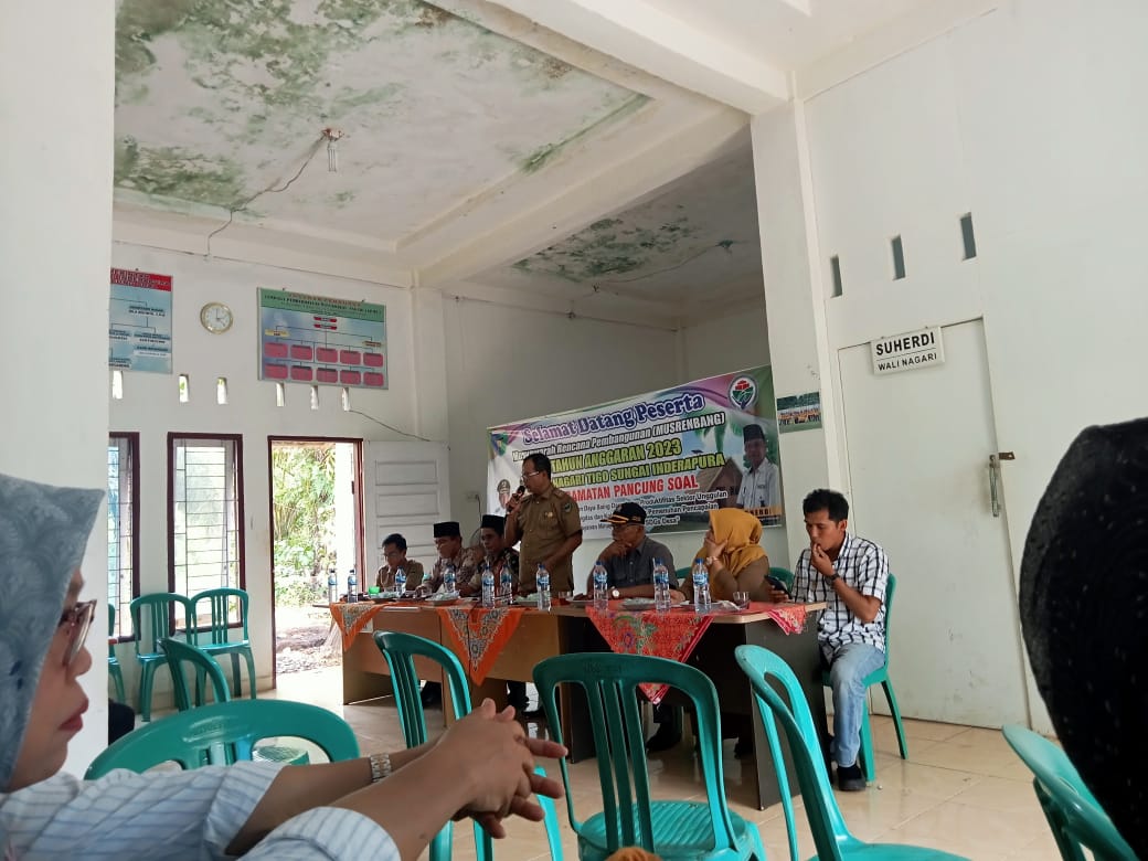 MUSRENBANG NAGARI TIGO SUNGAI WILAYAH KERJA PUSKESMAS INDERAPURA     
