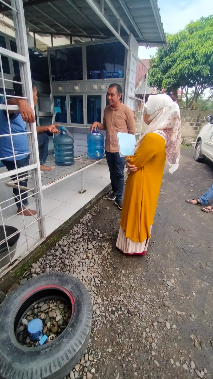 Salido, 12 Des 2022  Kunjungan DAM ( Depot Air Minum ) di wilayah Kerja Puskesmas Salido
