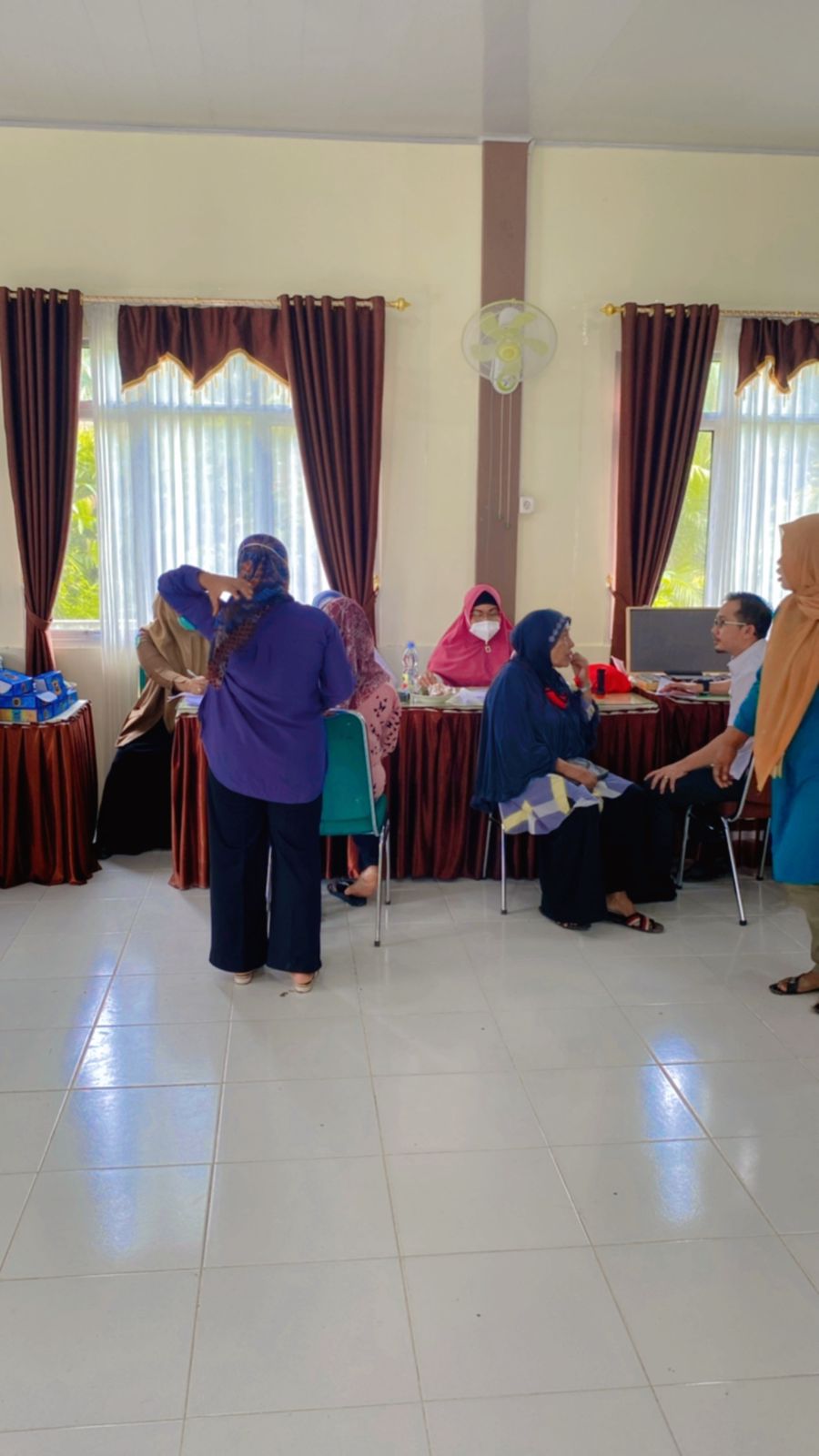 Pelaksananaan Kegiatan Skreening dan Penjaringan/ pengobatan mata oleh BKIM di Puskesmas Salido