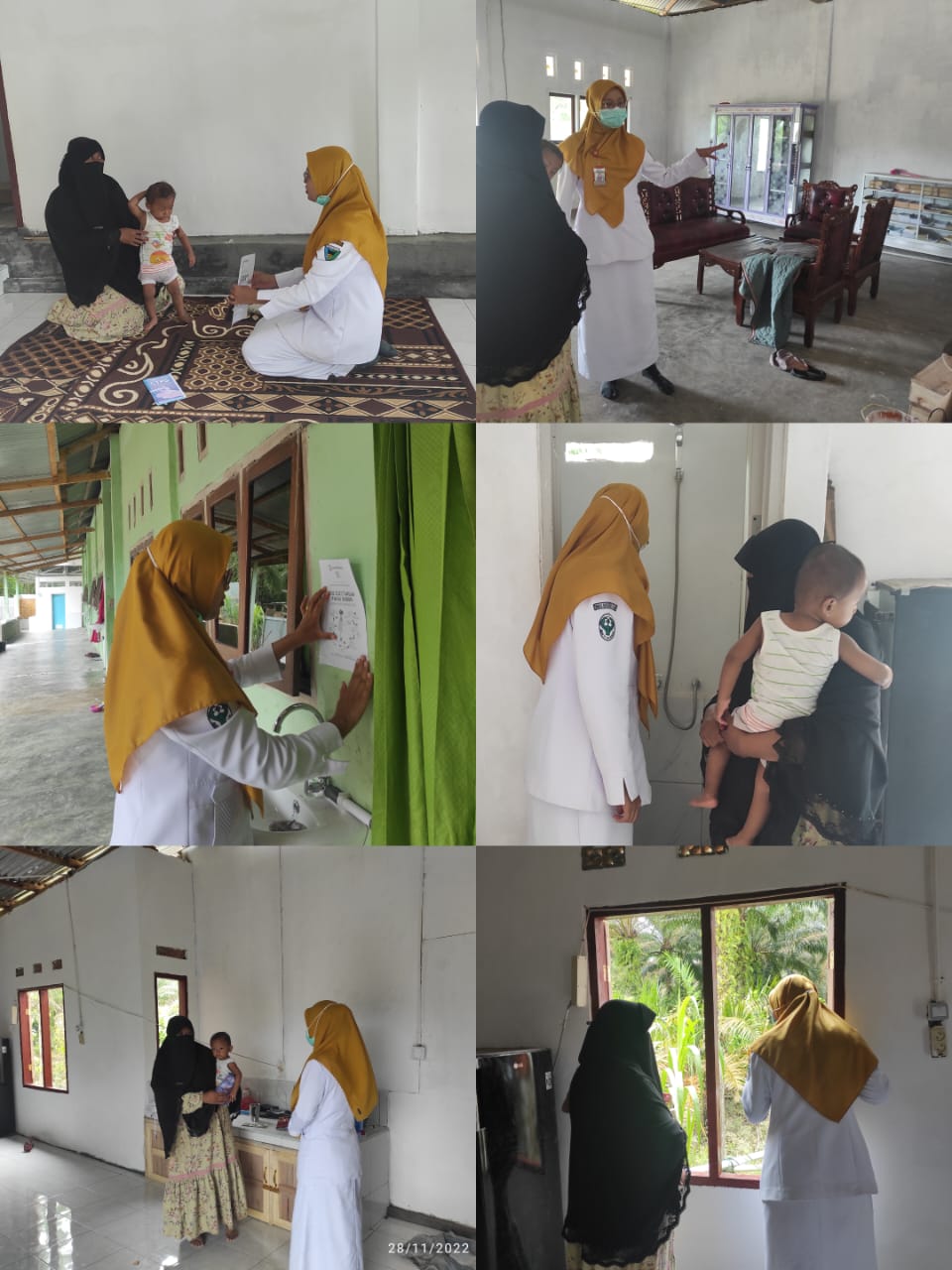 PKM TJ  Makmur Sosialisasi langkah cuci tangan pakai sabun ,pemberian tablet Fe pada remaja putri, l