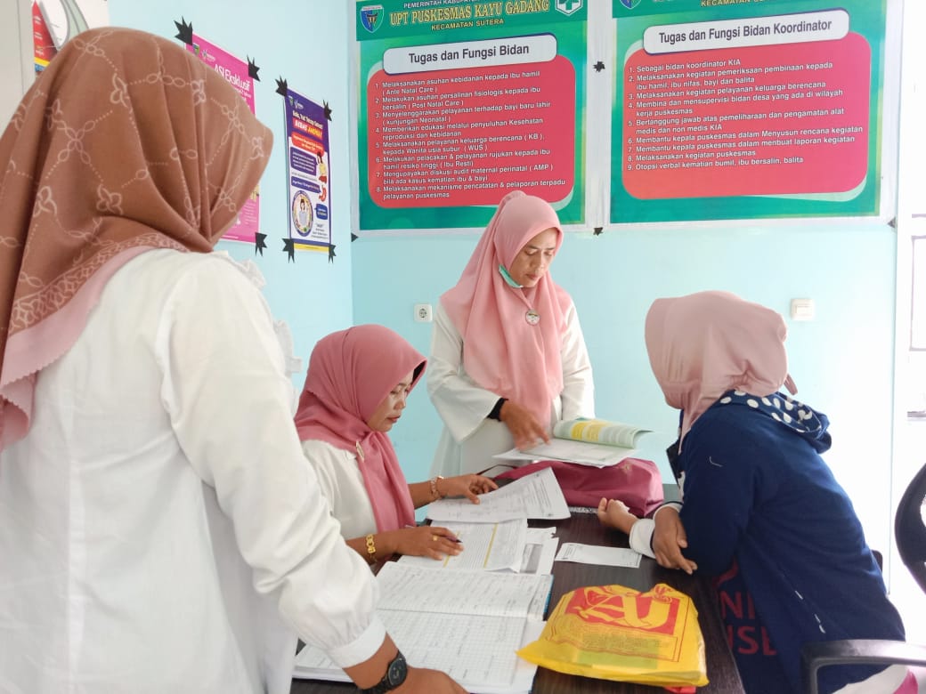 Pelaksanaan Deteksi Dini Triple Eliminasi ( HIV, HBsAg, Shypilis ) pada Ibu Hamil*   Pusk Kayu Gadan