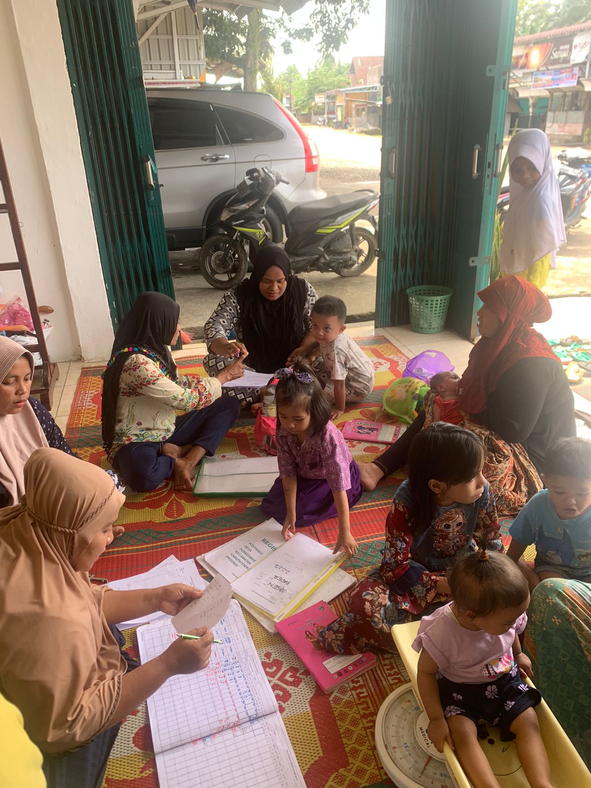 Posyandu Raflesia 2 di daerah binaan Poskesri Pasar Bukit Puskesmas Air haji Rabu 14 Des 2022
