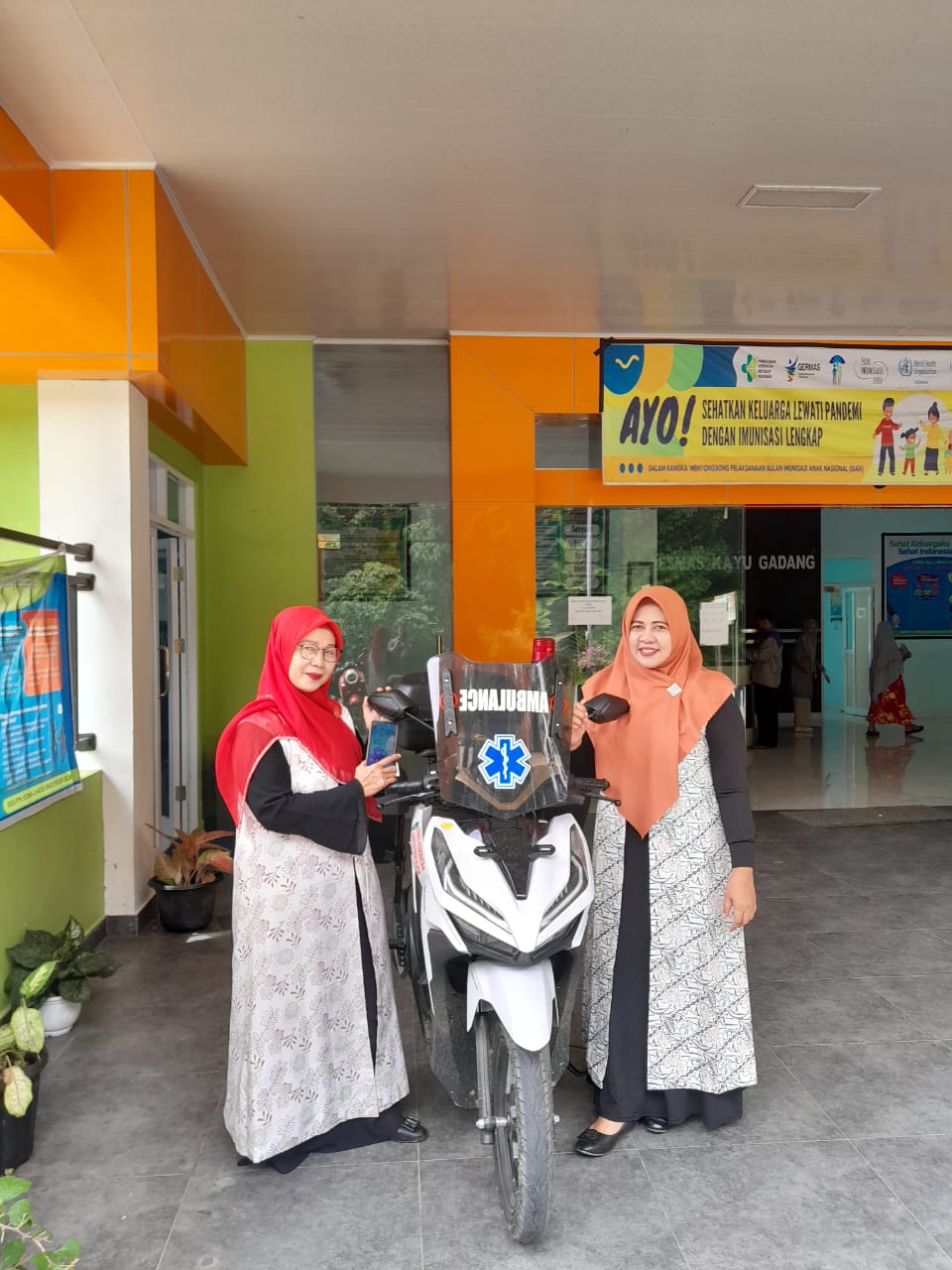 UCI COBA MOTOR AMBULANCE PUSKESMAS KAYU GADANG DARI DINAS KESEHATAN KABUPATEN PESISIR SELATAN