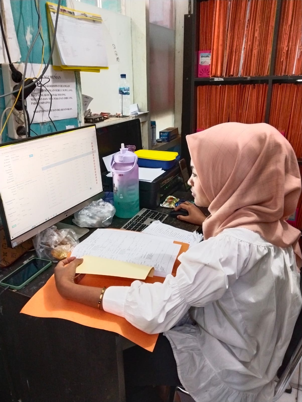 Puskesmas Air Haji melakukan pelayanan   Rekam Medis , 