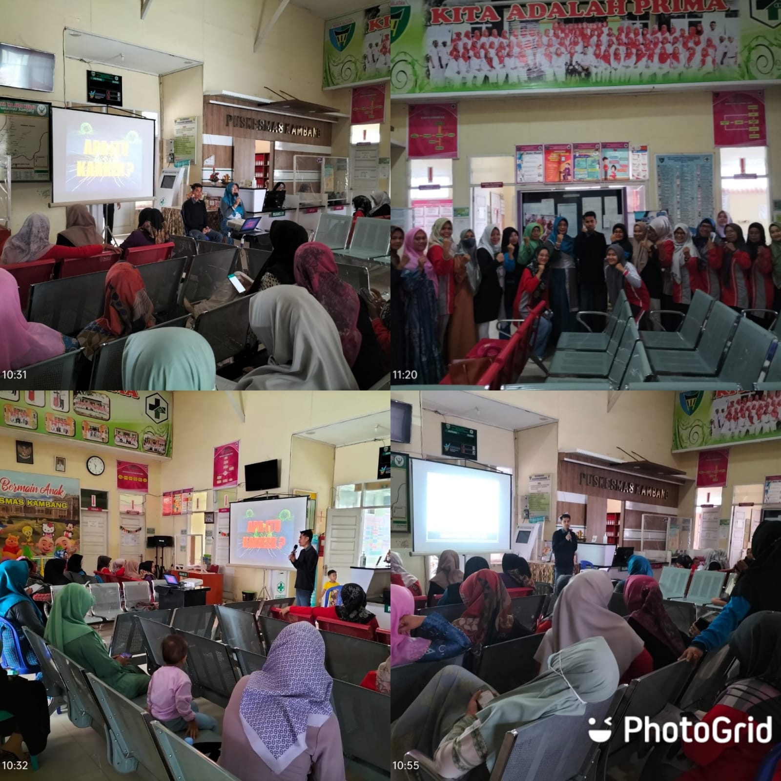 Jumat, 30 Desember 2022.  Sosialisasi tentang Kanker dan Tumor di UPT Puskesmas Kambang