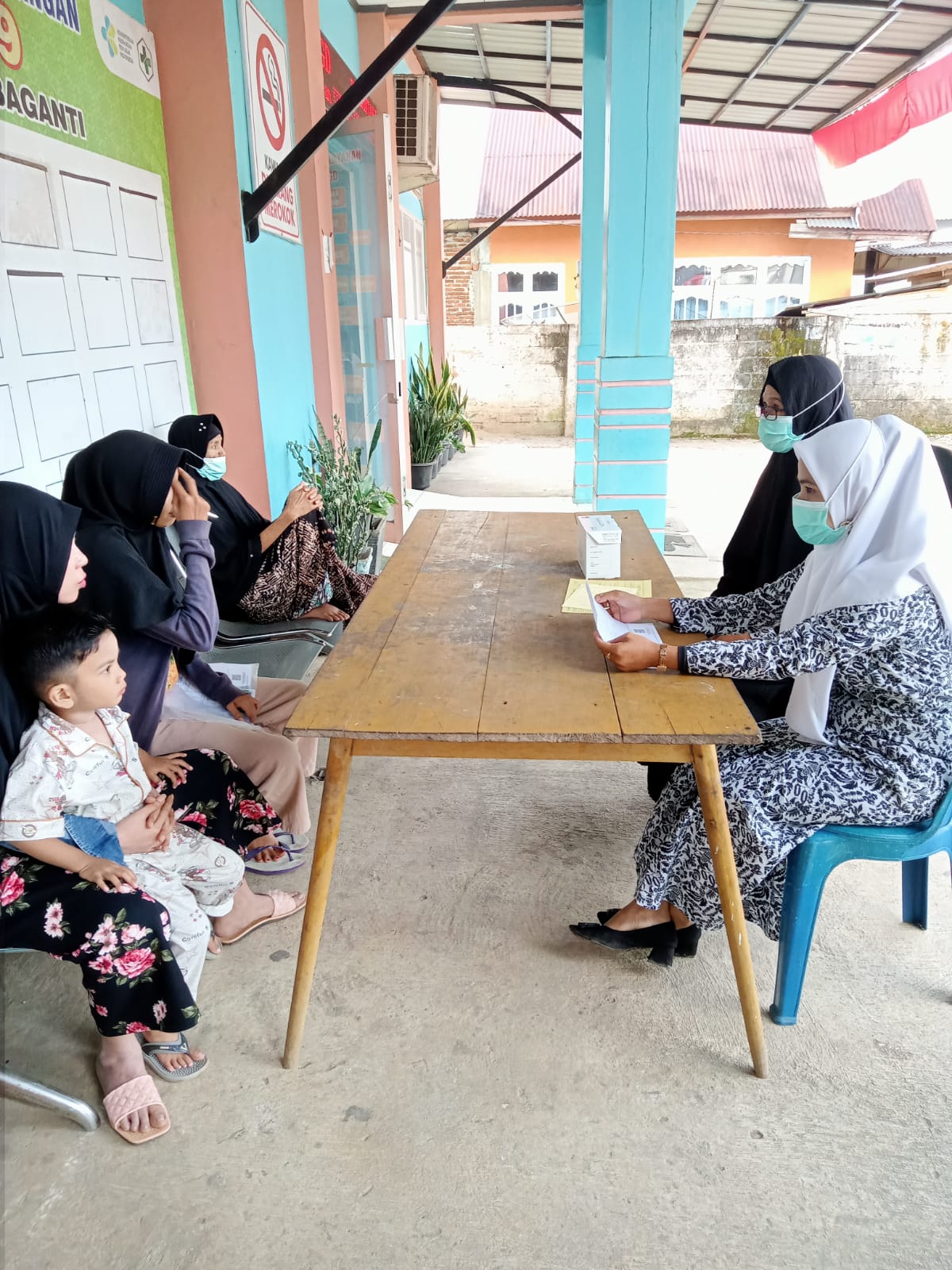 Puskesmas air haji  Rabu, tgl 04 -01-2023 Pelayanan di ruangan  TB paru.
