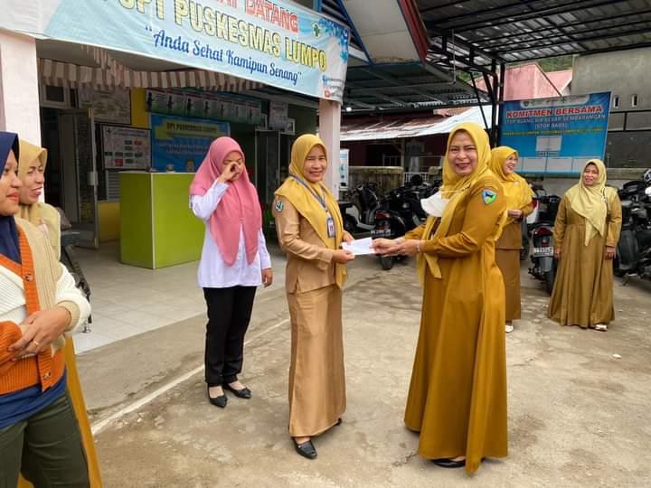 Pusk Lumpo penyerahan hadiah bagi pemenang lomba family gathering 17 desember 2022.