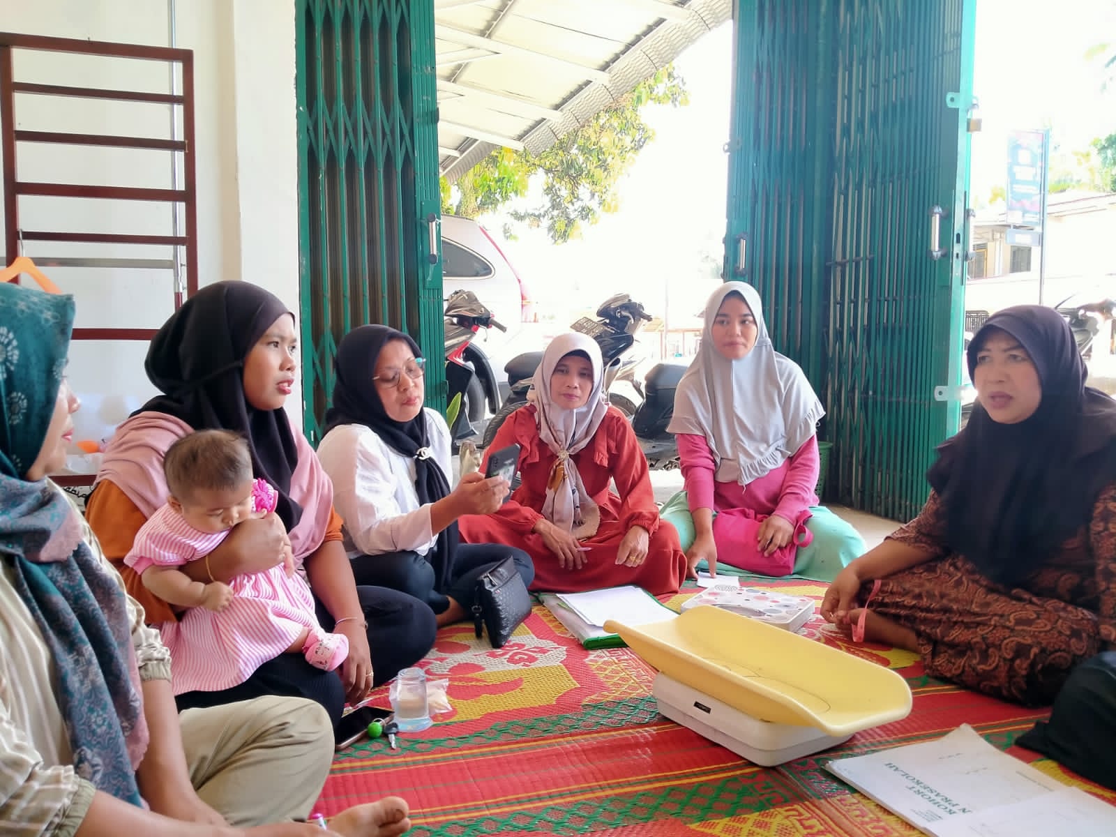 Posyandu raflesia 1 di daera binaan pasar bukit air haji Puskesmas Air haji selasa 10 januari 2023