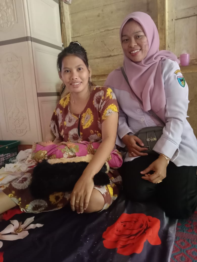 Puskesmas Air Haji Selasa 10 Januari 2023 Kunjungan rumah ibu nifas di daerah binaan Poskesri Sungai