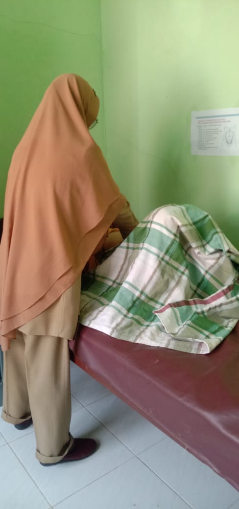 Posyandu Merak 2 di daerah binaan Poskesri Lagan Kecil Mudik selasa 10 