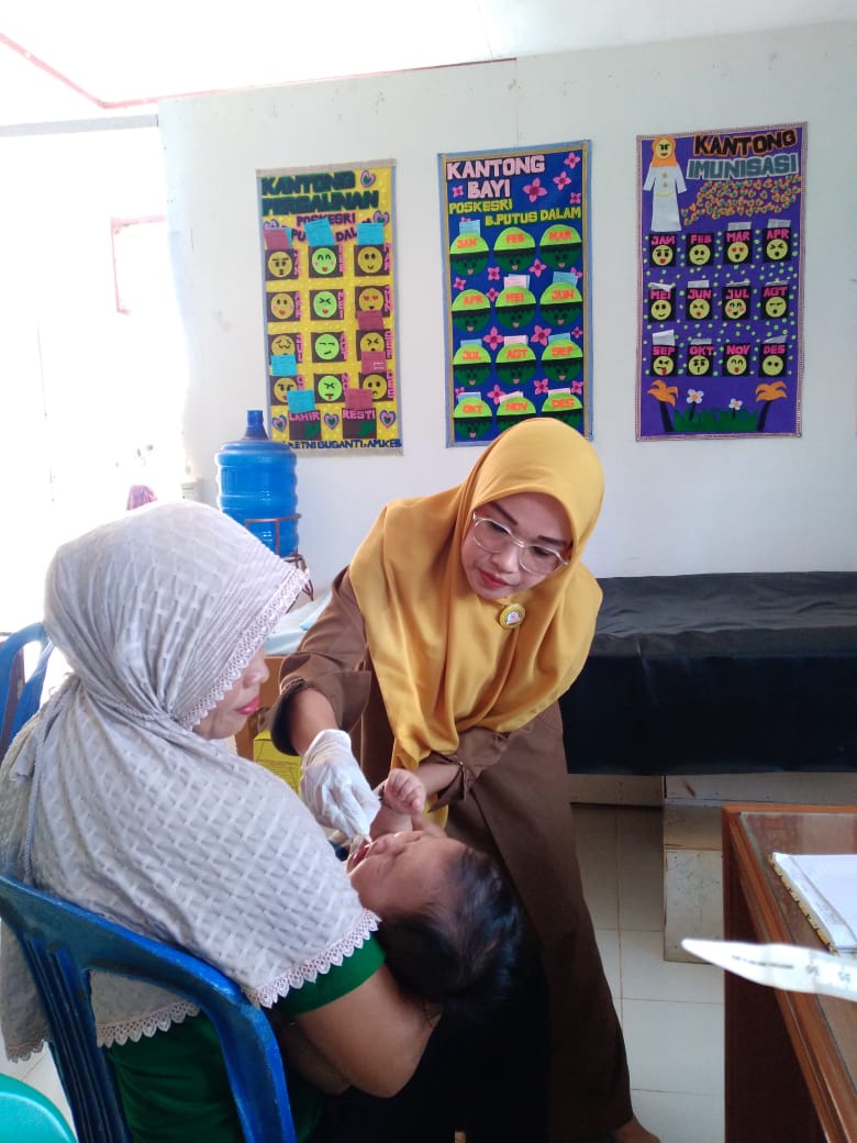 Puskesmas Air haji Posyandu Parkit 1 Bukit putus dalam,lagan hilir punggasan. 10 januari 2023