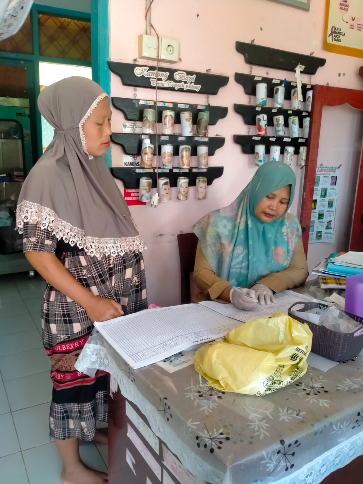 Posyandu merpati 3 di daerah binaan pustu tengah padang Puskesmas Air haji selasa 10 januari 2023