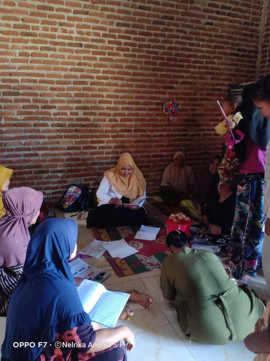 Puskesmas Air Haji Selasa,tgl 10-1-2023  laksanakan Posyandu Mawar V Koto langang  Wilayah binaan Ra