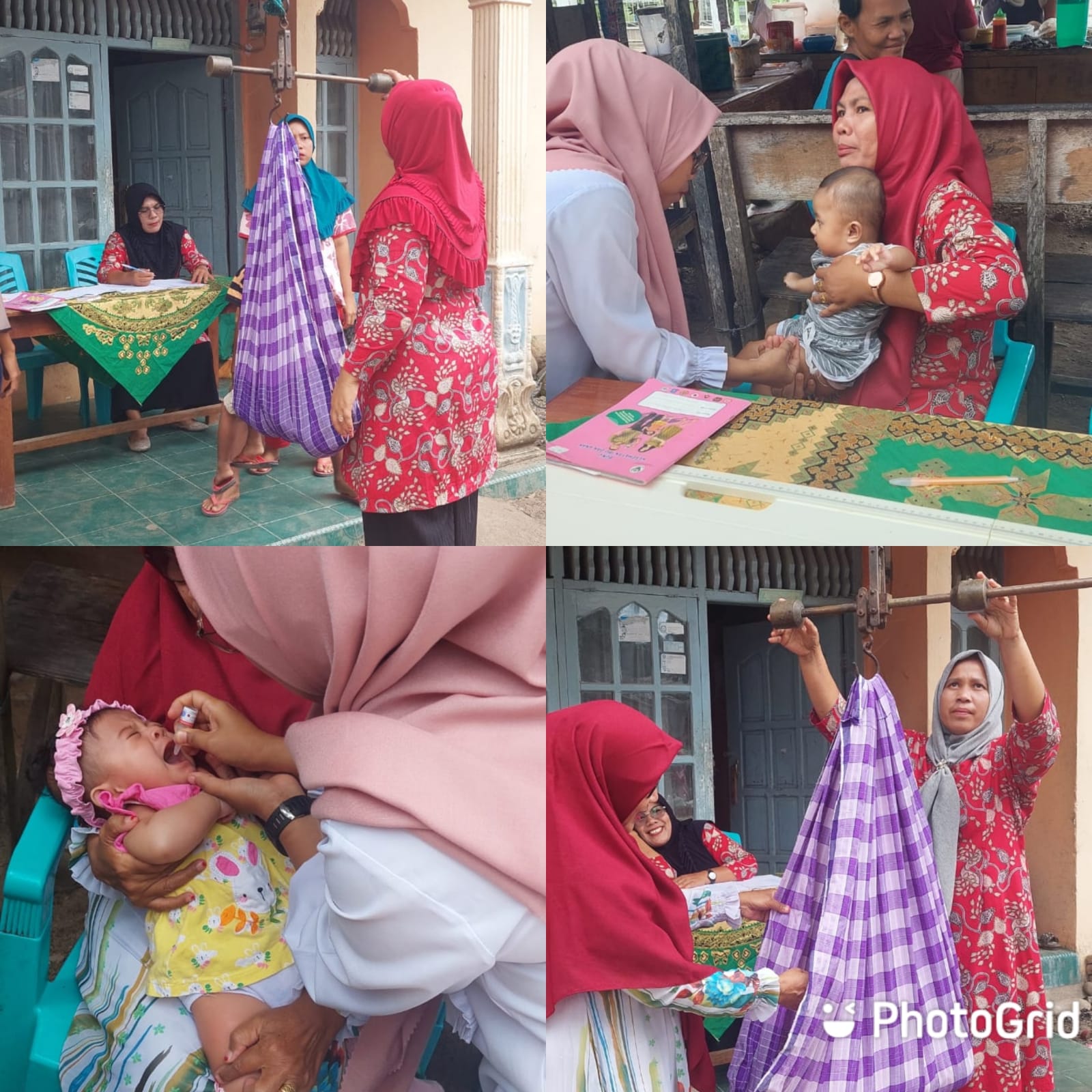 Pelayanan posyandu di puskesmas kambang (posyandu flamboyan) di ps.kambang.