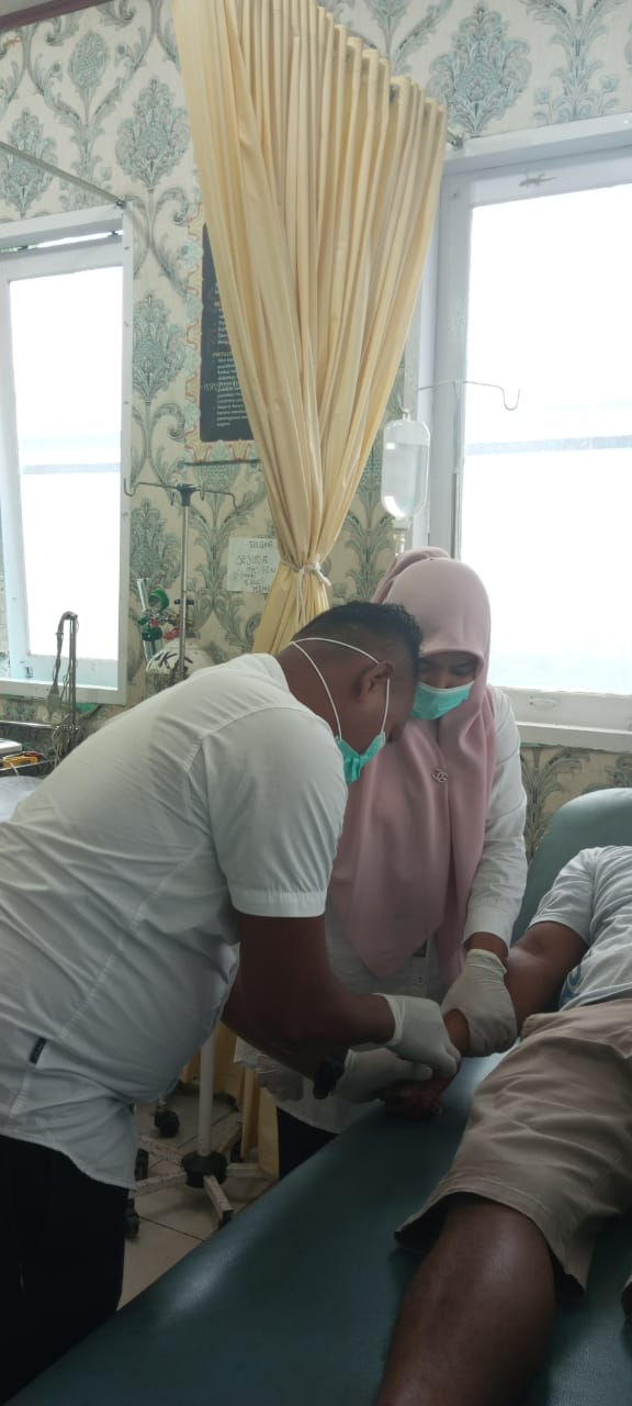 Pelayanan pasien UGD Puskesmas Air Haji , Rabu 11 Januari 2023  