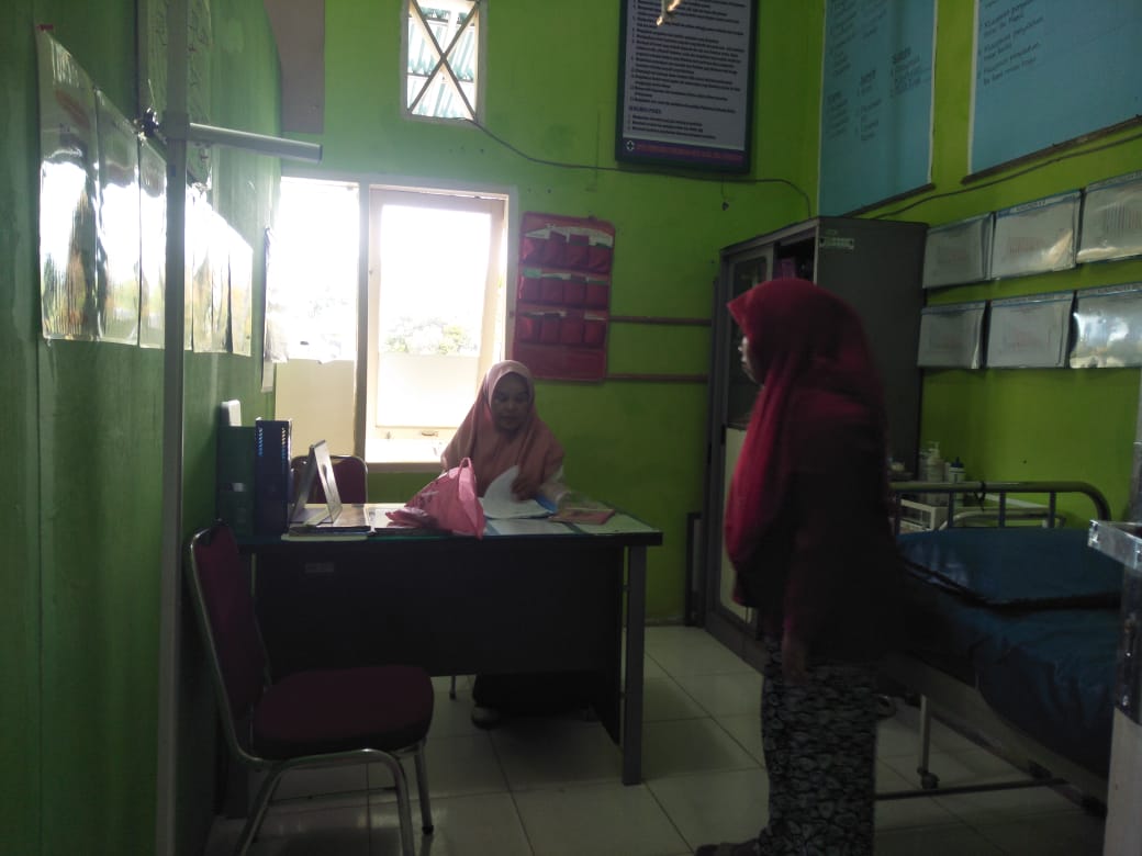 Kegiatan Poli KIA ,kunjungan ibu hamil pada puseksmas Koto Baru