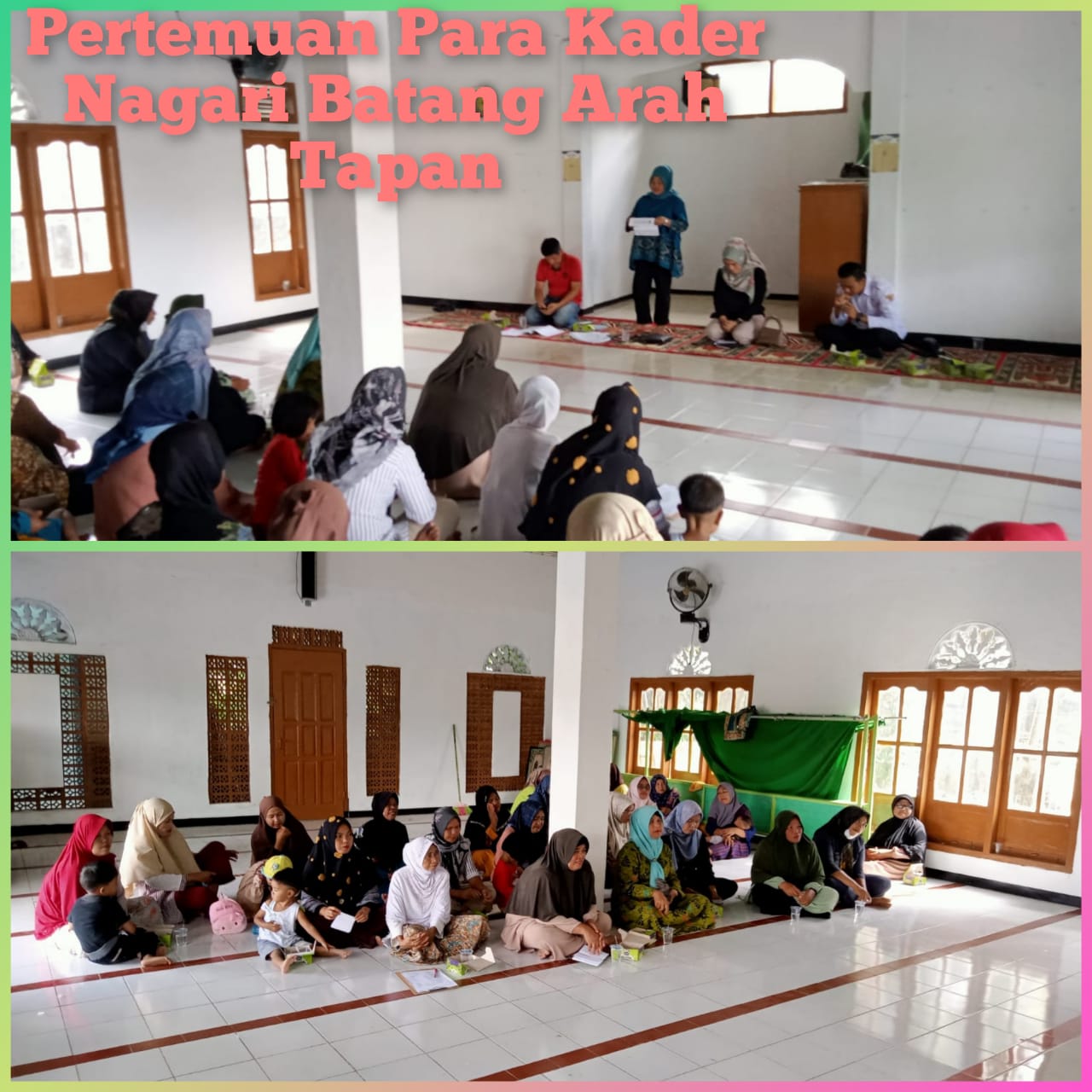 Pertemuan Seluruh Kader kesehatan pada Nagari Batang Arah Wilayah  Puskesmas Tapan Jumat, 13 Jan 202