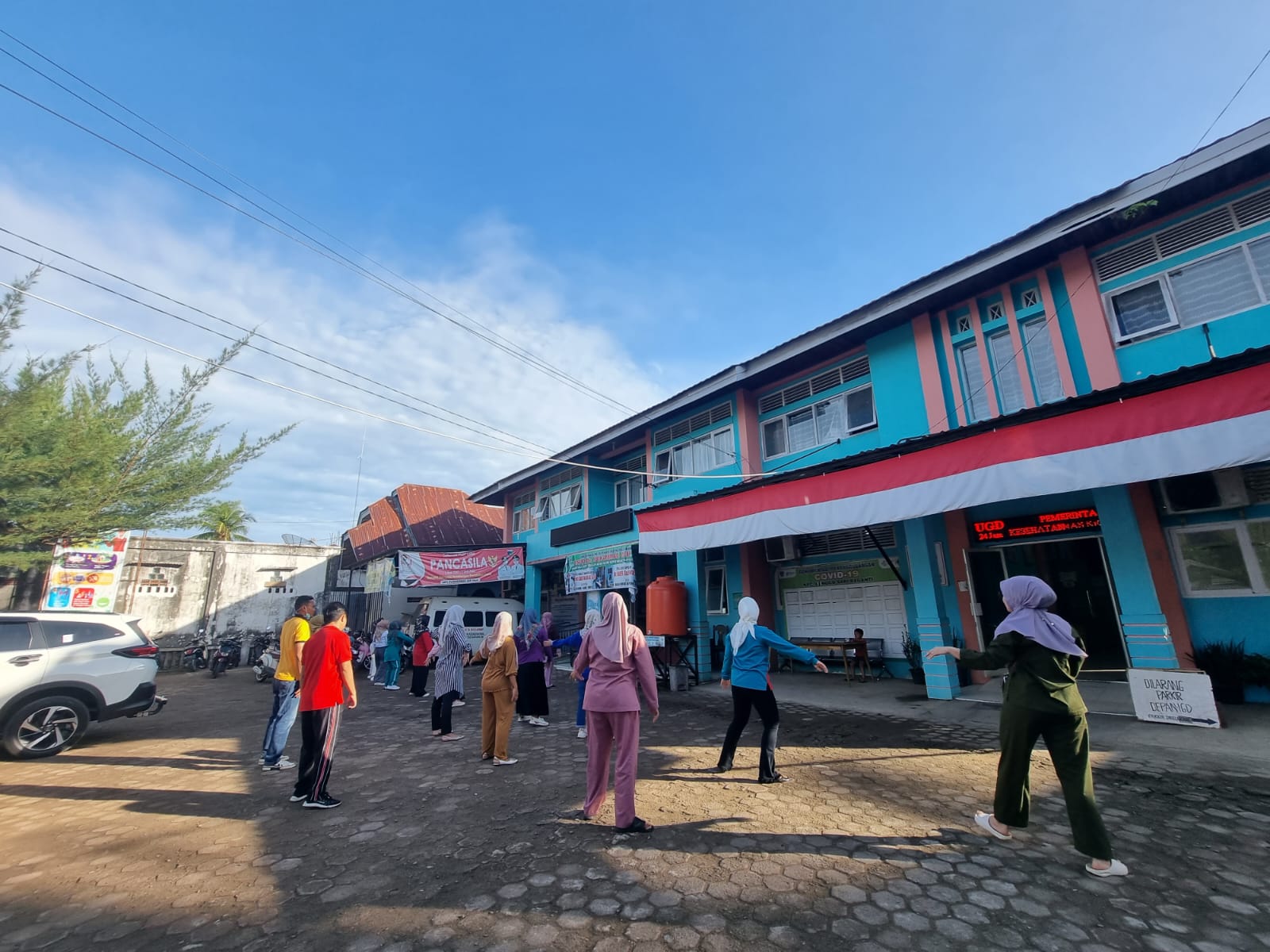 PUSKESMAS AIR HAJI SABTU, 14 Januari 2023  Kegiatan rutin setiap sabtu pagi Kesorga 