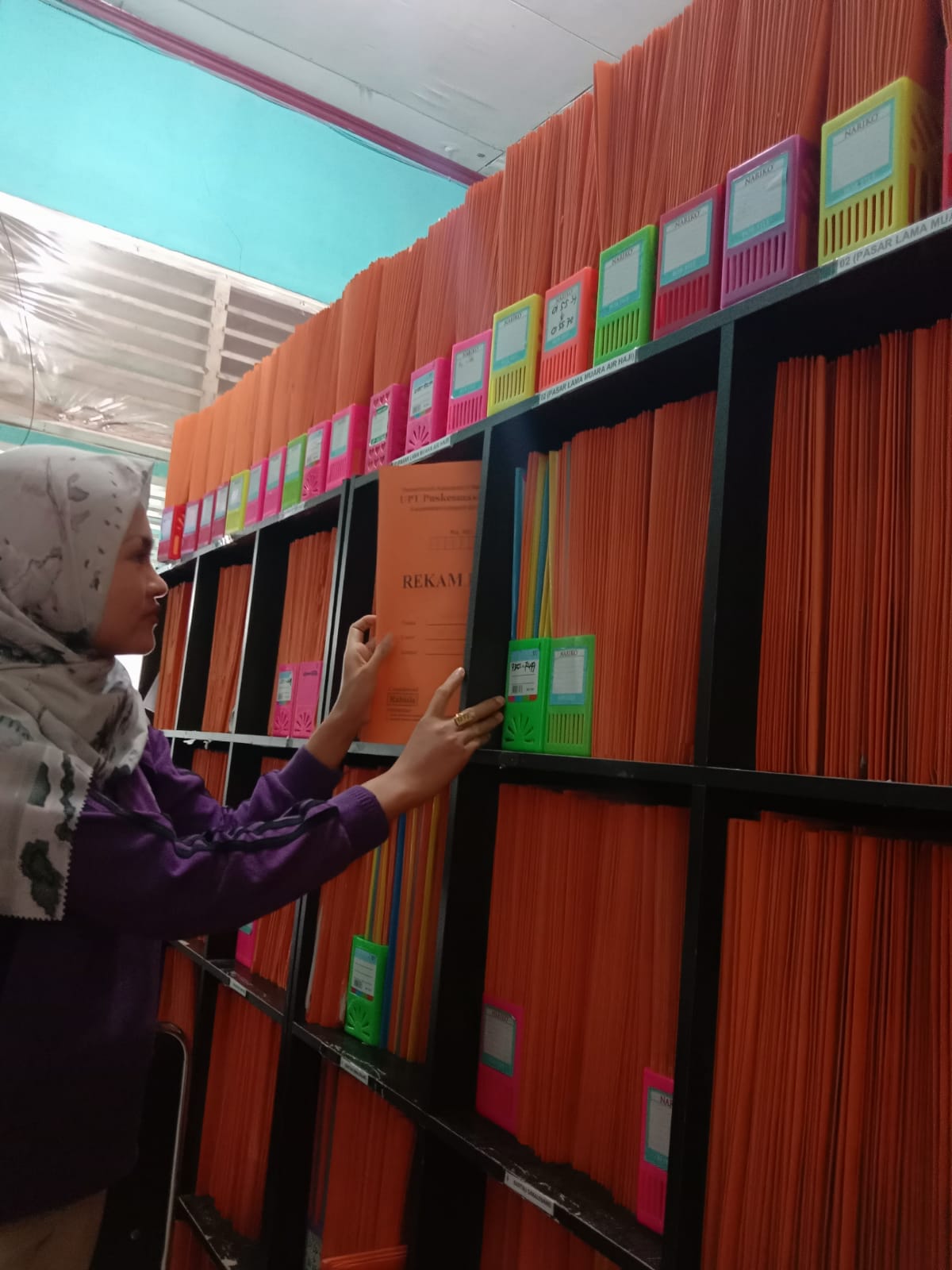 PUSKESMAS AIR HAJI SABTU,14 JANUARI 2023 RUANGAN REKAM MEDIS