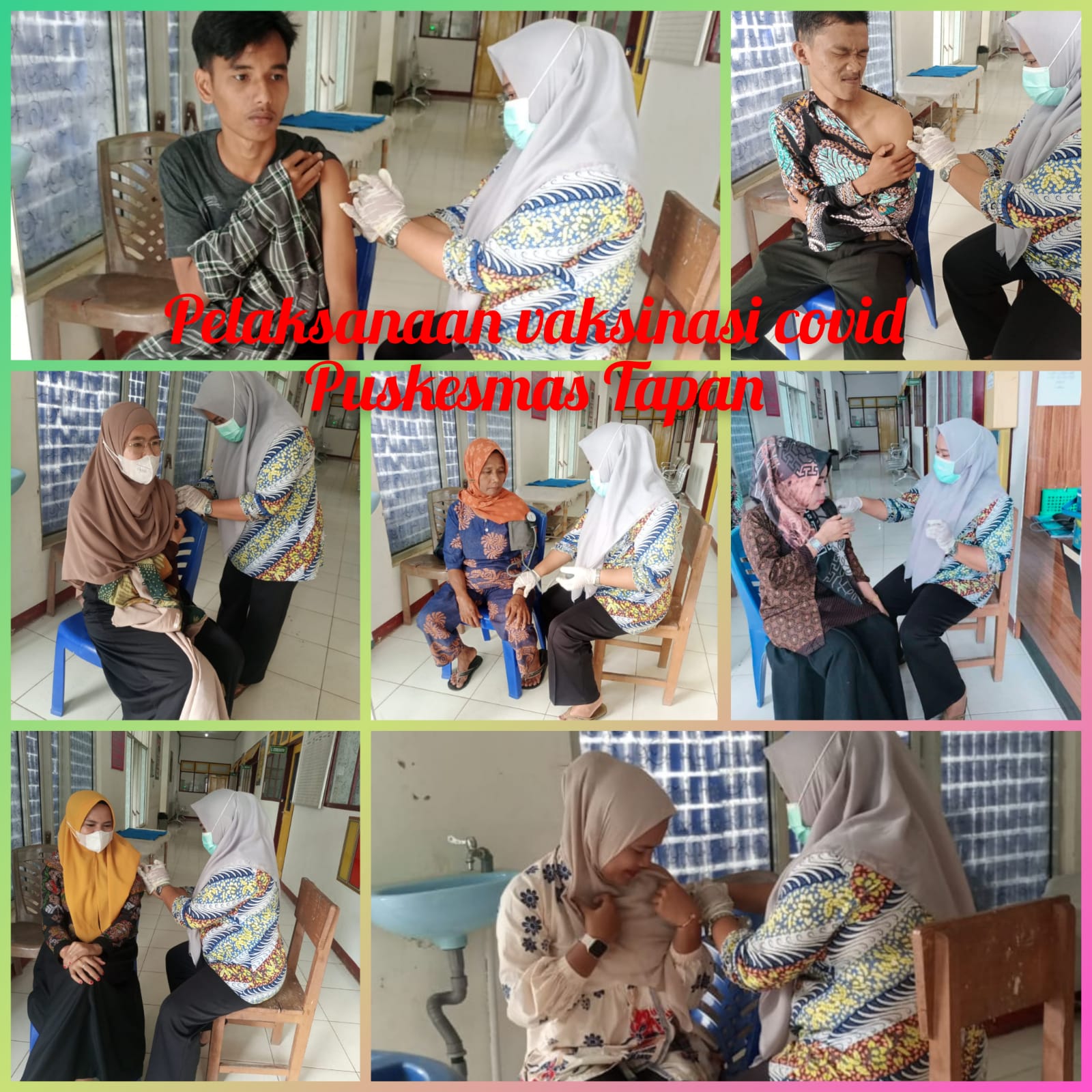 Pelayanan Vaksinasi Covid 19 di Puskesmas Tapan Kamis, 19 Januari 2023 