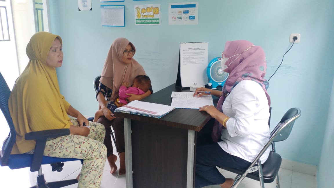Puskesmas Kayu Gadang    melakukan konseling KB pada ibu pasca salin 19 Januari 2023 