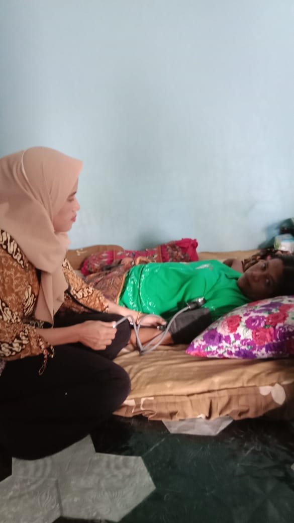 Puskesmas Air Haji  Kamis,19 Januari 2023  Melakukan kunjungan Rumah Neonatus di nagari Lagan hilir 