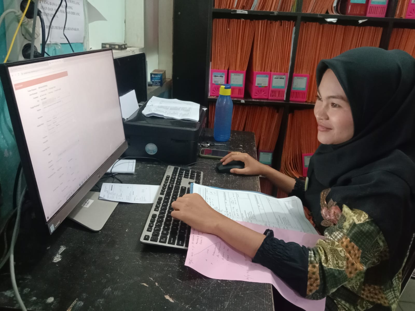 PUSKESMAS AIR HAJI KAMIS, 19 JANUARI 2023 RUANGAN REKAM MEDIS