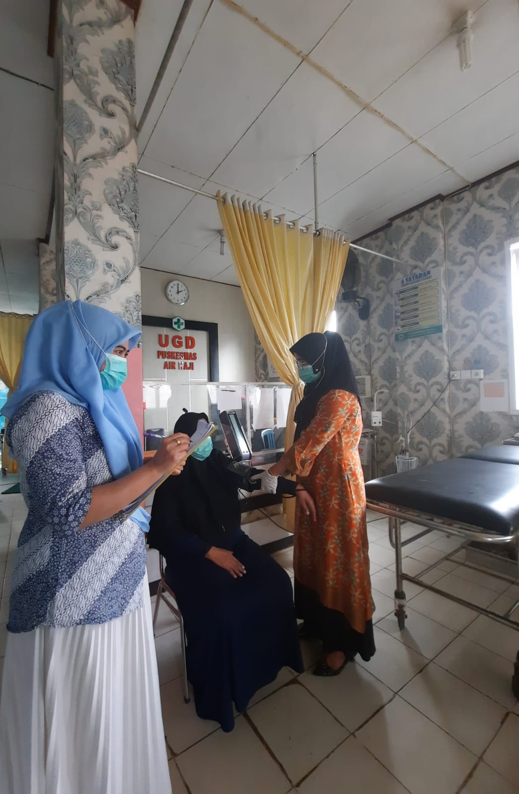 Pelayanan pasien UGD Puskesmas Air Haji , Kamis 19 Januari 2023