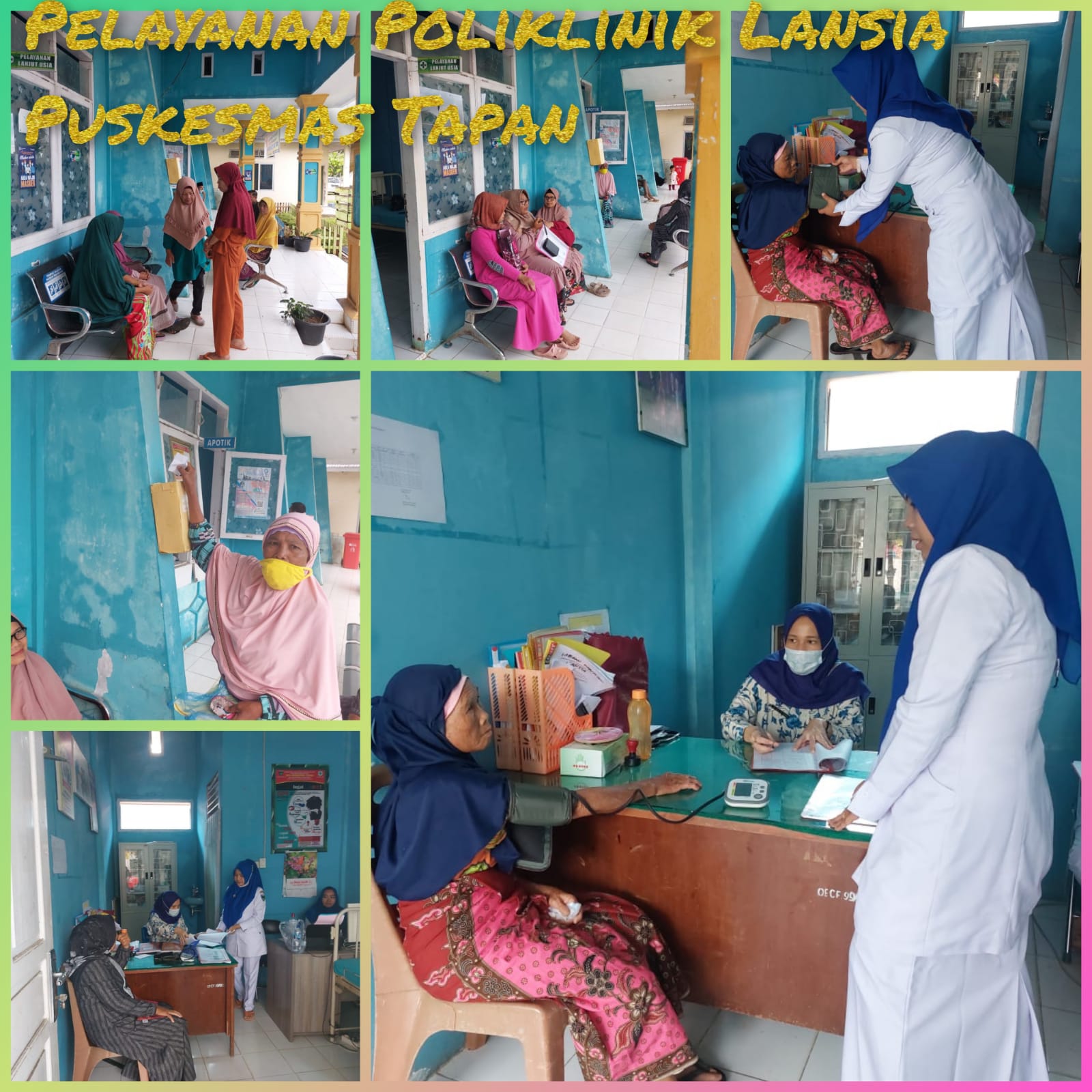 Pelayanan Poliklinik Lansia (lanjut usia) di Puskesmas Tapan Selasa 24 Januari 2023 
