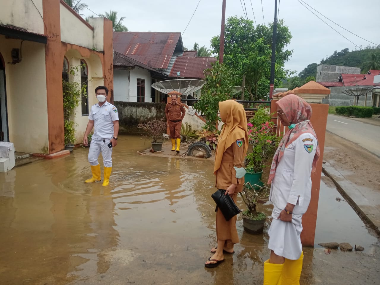Banjir Di Wilayah Kerja Puskesmas Pasar Baru Selasa ,24 Januari 2023