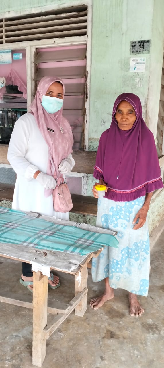 Puskesmas Koto Baru lakukan Kegiatan Ketuk Pintu TB Ke Nagari Kambang Utara Kampung Lubuk Sarik.Rabu
